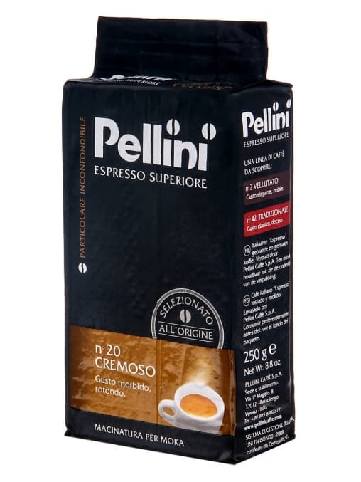 Кофе молотый Pellini nº20 Moka Cremoso 250 гр