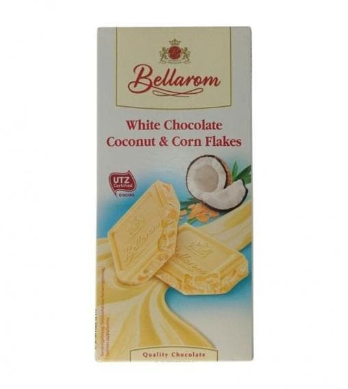 Шоколад BELLAROM UTZ White Coconut&Corn Flakes 200 г
