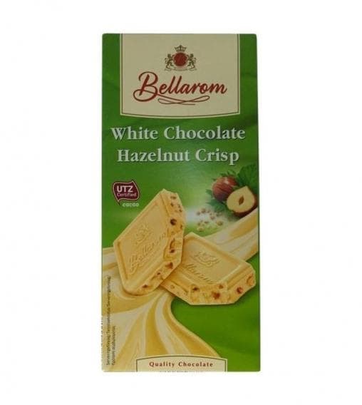 Шоколад BELLAROM UTZ White Hazelnut Crisp 200 г