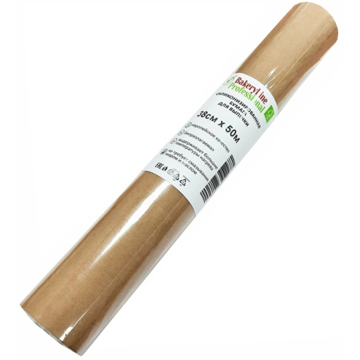 Бумага для выпечки Bakery Line коричневая силиконизированная 38 см ×50 м