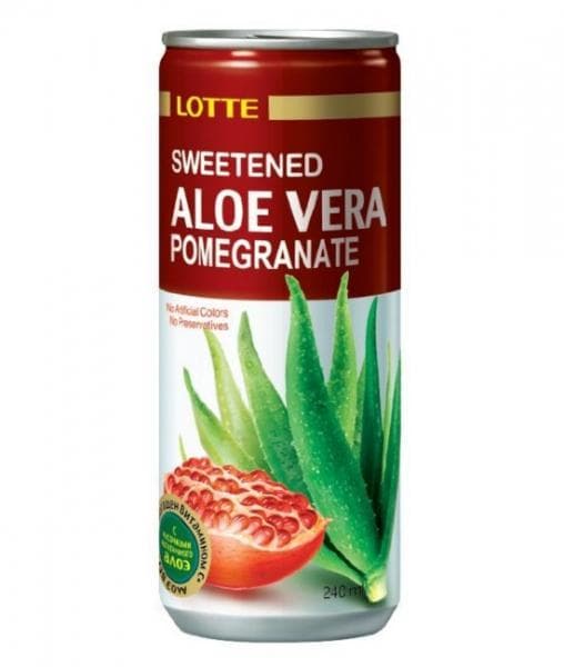 Lotte Aloe Vera Pomegranate Алоэ Вера Гранат 240 мл ж/б