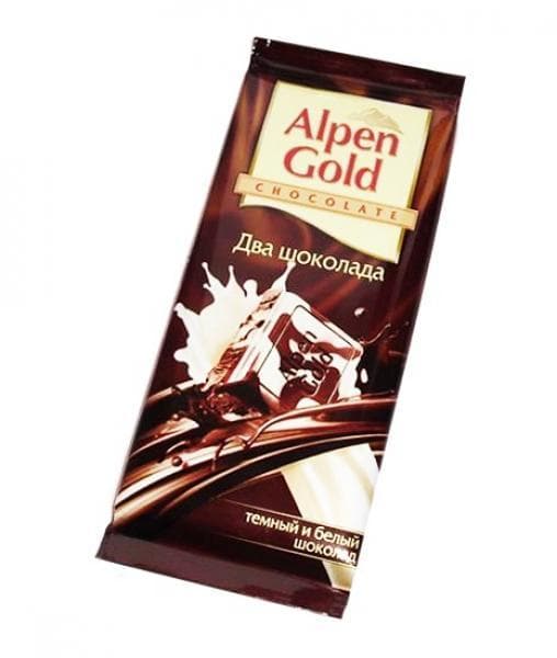 Шоколад Альпен Голд Два Шоколада Alpen Gold 90 г