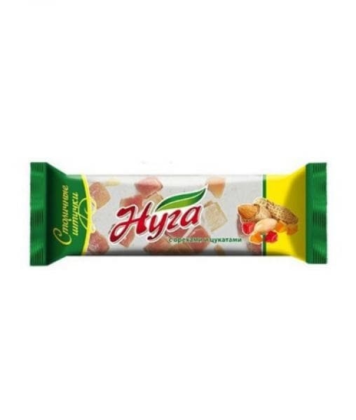 Батончик Нуга с орехами и цукатами 60 г