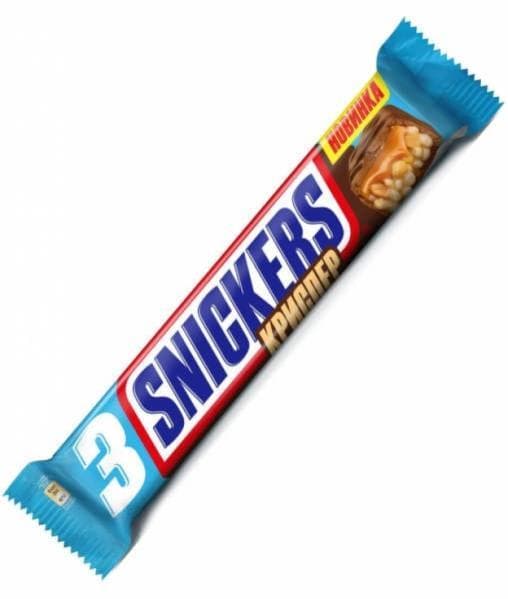 Батончик Snickers Криспер Трио 60 г