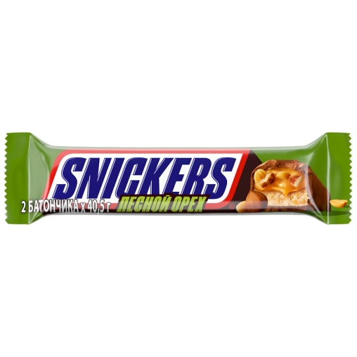 Батончик шоколадный Snickers Super Лесной орех 81 г