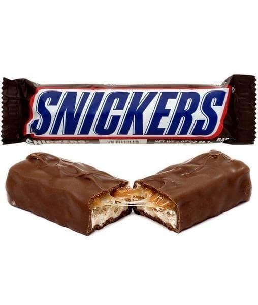 Батончик шоколадный Snickers 50,5г