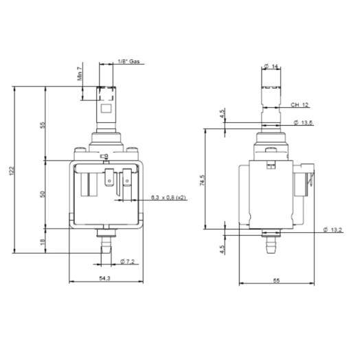 Вибрационная помпа ULKA EP-5GW 48W 230V