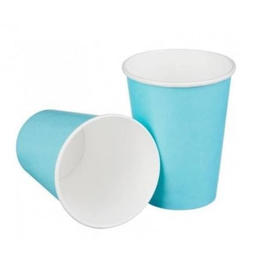 Бумажный стакан ECO CUPS Бирюзовый d=80 250 мл