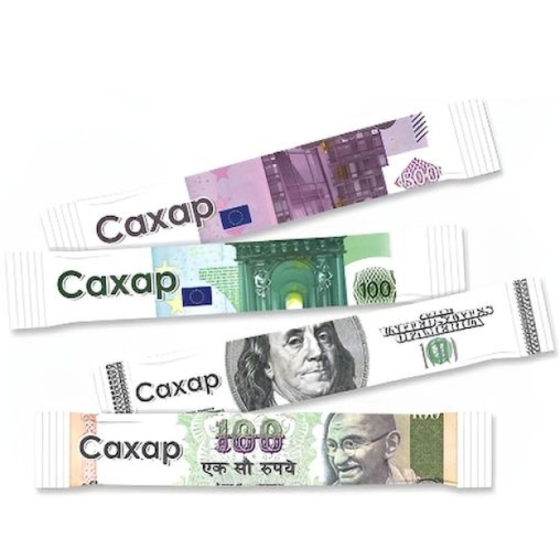 Сахар в стиках Валюты Мира 5 г × 2000 шт.