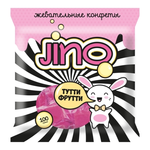 Жевательные конфеты JINO кубик Тутти Фрутти 100 г