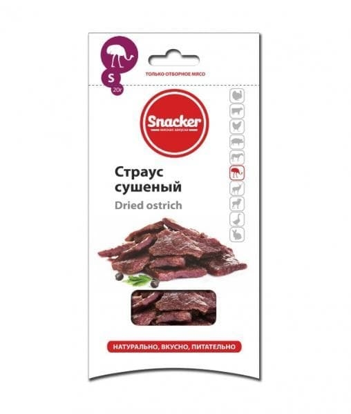 Сушеный страус Snacker 20 г