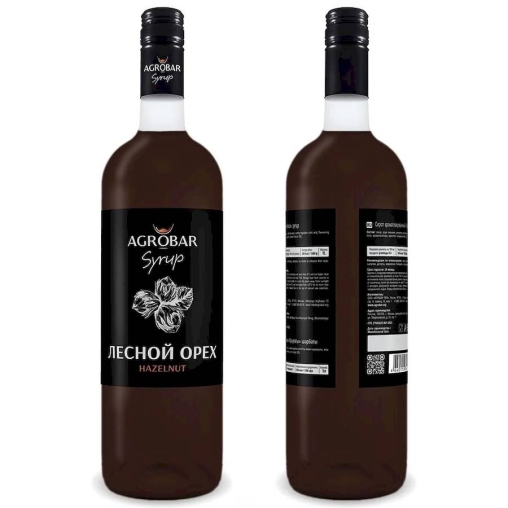Сироп Agrobar Лесной орех стекло 1000 мл