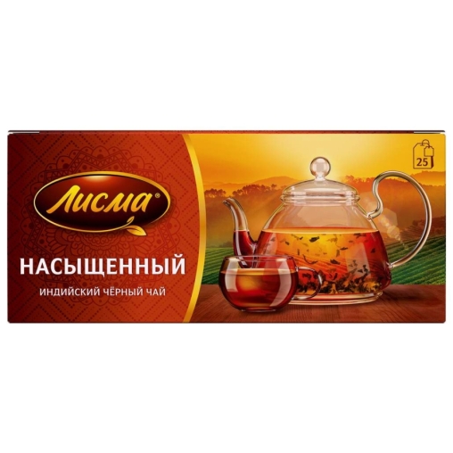 Чай черный Лисма Насыщенный индийский 25 пак. × 1.8 г