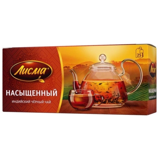 Чай черный Лисма Насыщенный индийский 25 пак. × 1.8 г