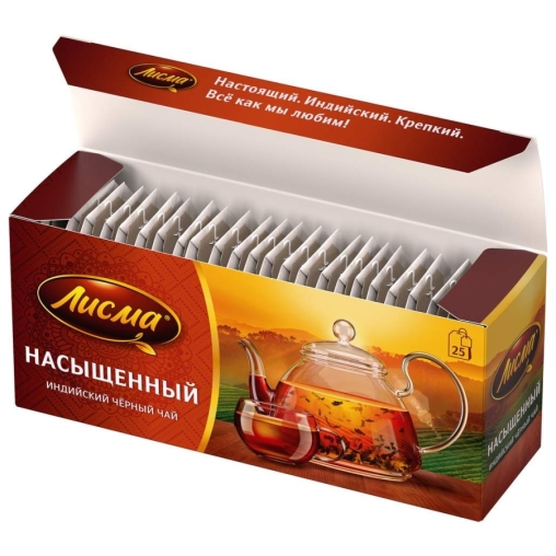 Чай черный Лисма Насыщенный индийский 25 пак. × 1.8 г