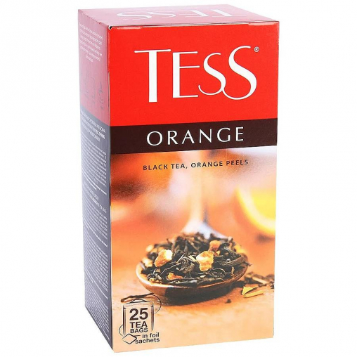 Чай Tess Orange черный листовой аром. 25 пак. × 1,5 г