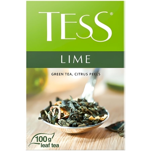 Чай TESS LIME зеленый листовой ароматизированный 100 г