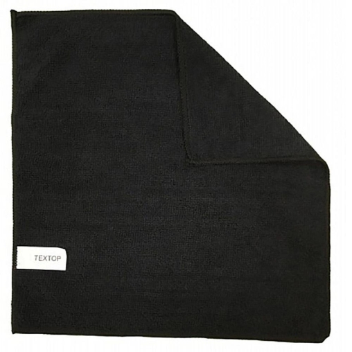Салфетка из микрофибры Textop Черная 29×29 см Салфетка из микрофибры Textop Черная 29×29 см