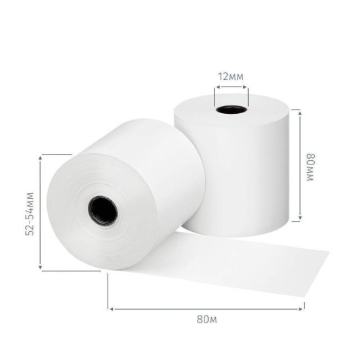 Кассовая термолента 80×80P×12 Белая