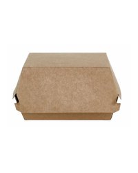 Коробка д/гамбургеров ECO BURGER L 120х120х70мм BURGER Размер L цвет Крафт DoECO (х50/150)