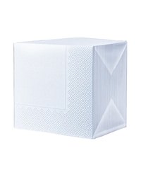 Салфетки 24x24см белые 2х слойные, 100 листов, рамка (х1/24)