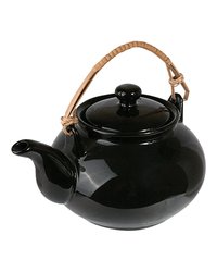 Чайник заварочный «Кунстверк» фарфор 1,1л D=98,H=103,L=200мм черный