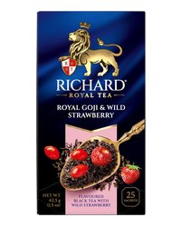 Чай Richard "Royal Goji & Wild Strawberry" чёрн.аромат. пакет 25 сашетов
