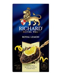 Чай Richard "Royal Lemon" чёрный ароматизированный  25 сашетов