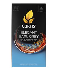 Чай черный в пакетиках CURTIS "Elegant Earl Grey" 25 пакетиков, с бергамотом, мелколистовой