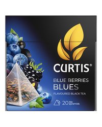 Чай черный в пирамидках CURTIS "Blue Berries Blues" с ярким ягодным вкусом, фруктовый 20шт