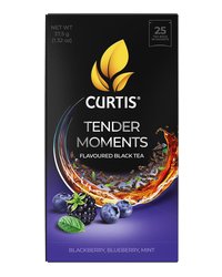 Чай черный в пакетиках CURTIS "Tender Moments" 25 пакетиков, c черникой, ежевикой и мятой, мелколистовой