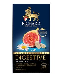 RICHARD чай зеленый в сашетах, ароматизированный, DIGESTIVE, 20 шт