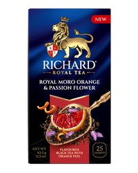 Чай Richard "Royal Moro orange & Passion flower" черный ароматизированный 25 сашетов