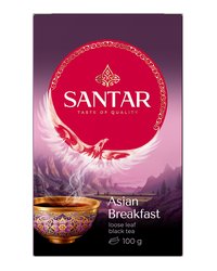 SANTAR Чай черный среднелистовой, Asian Breakfast, 100 гр