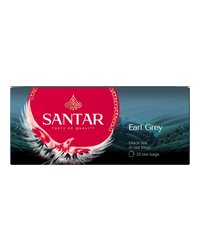 Черный ароматизирванный пакетированный чай SANTAR "Earl Grey" 25 пакетиков