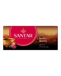 Черный чай SANTAR в пакетиках с лесными ягодами, 25 шт
