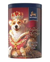 Чай черный RICHARD в пирамидках в банке классический Royal Cats&Dogs 20шт х 1.7г