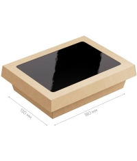 Контейнер OneClick 1000 мл ТЕРМА Black 150×200×55 мм