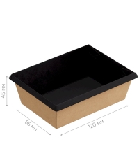 Контейнер OneClick 400 мл ТЕРМА Black 100×135×45 мм