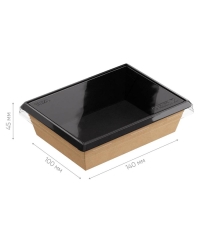 Контейнер OneClick 500 мл ТЕРМА Black 120×160×45 мм
