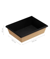 Контейнер OneClick 500 мл ТЕРМА Black 120×160×45 мм