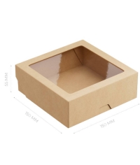 Контейнер OneBox 1230 мл Крафт 150×150×55 мм