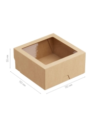 Контейнер OneBox 650 мл Крафт 110×110×55 мм