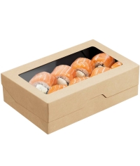 Контейнер OneBox 1900 мл крафт Черный 230×140×60 мм