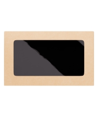 Контейнер OneBox 1000 мл Крафт/ Черный 200×120×40 мм