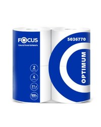 Туалетная бумага 2-слойная Focus Optimum, 4 рулона (х4/56)