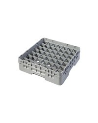 Кассета для бокалов 49 ячеек Dmax=62,Hmax=92мм полипроп. ,H=14,3,L=50,B=50см серый