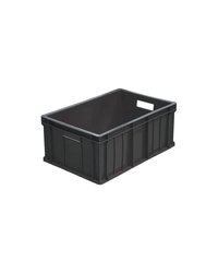 Ящик для продуктов сплошной (от 0 до +50°C) полиэтилен 46л ,H=25,L=40,B=60см черный