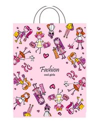 Пакет ПЭ с петлевой ручкой 28x35см (55) (Девчонки) Интерпак (х25/500)