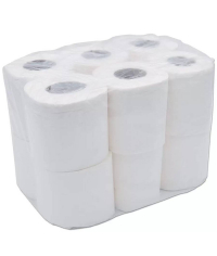 Туалетная бумага Перо 2-слойная белая на втулке